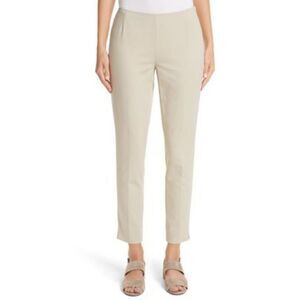 Lafayette 148 New York Stanton Khaki Slim Leg Ankle Pants Size 8